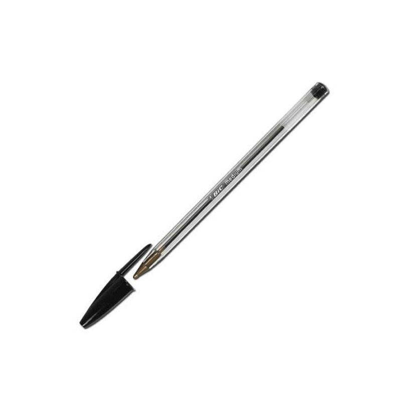 

Ручка шариковая BIC "Кристал", прозрачная черная /50/
