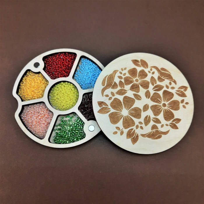 

Міні органайзер для бісеру, намистин і іншого дріб'язку Коробушка (060179)