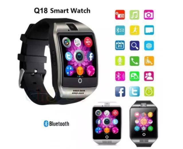 

Смарт часы Smart Watch Q18 Black. Умные фитнес часы (браслет трекер)
