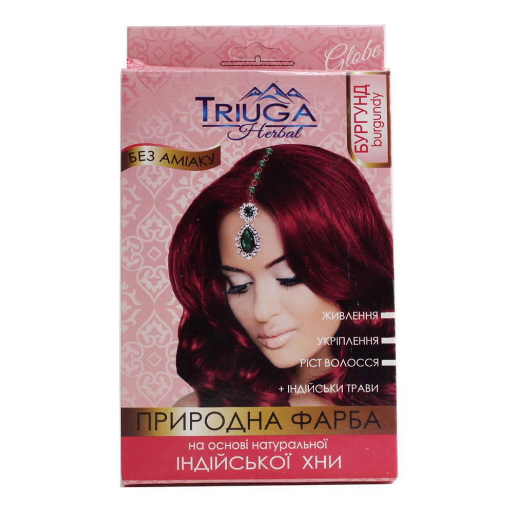 

Фарба природна Тріюга Бургунд 25г, Краска природная Триюга Бургунд для волос на основе натуральной хны,