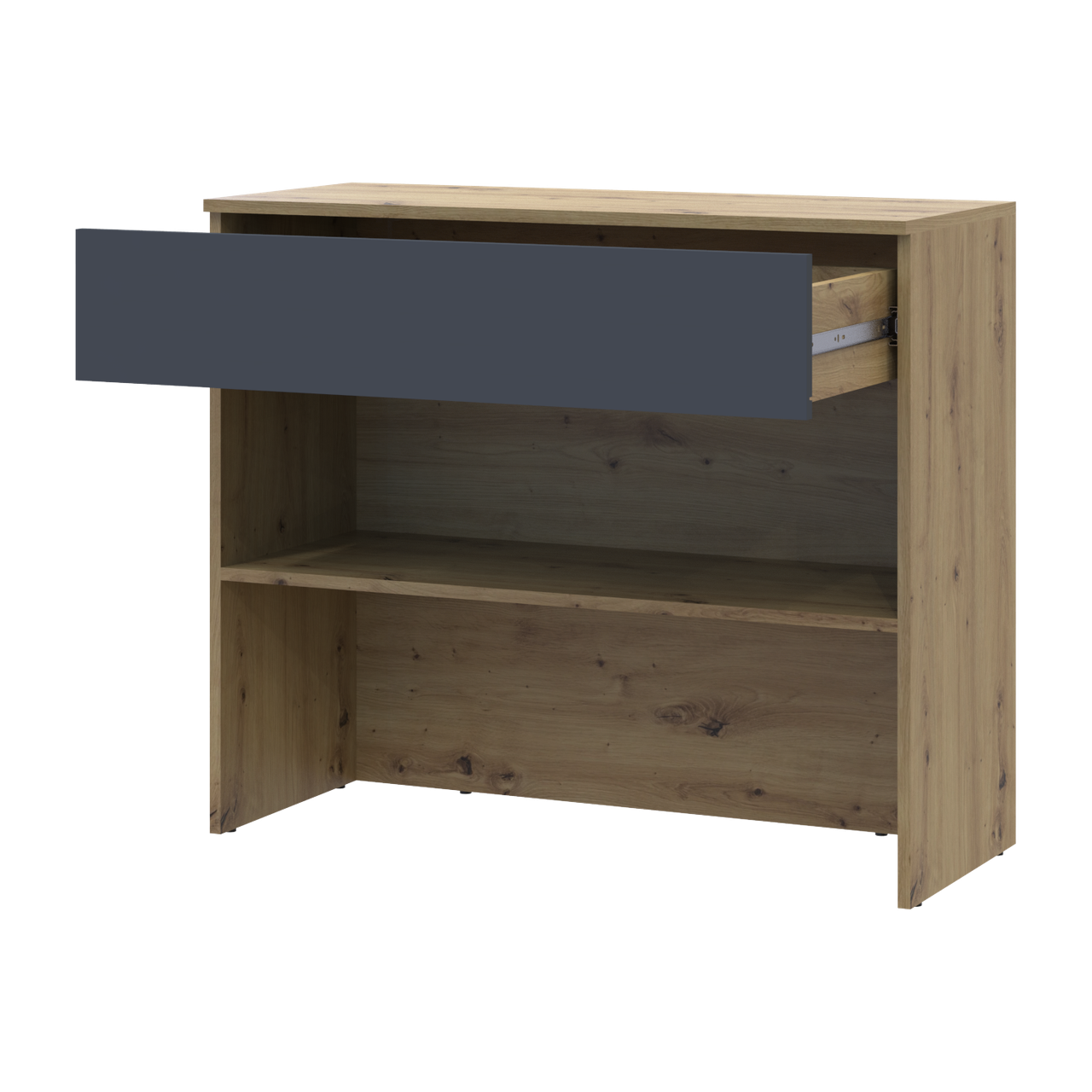 Тумба для взуття Doros Спліт Дуб Артізан/Графіт ДСП 94х39х80 (41901271) 2