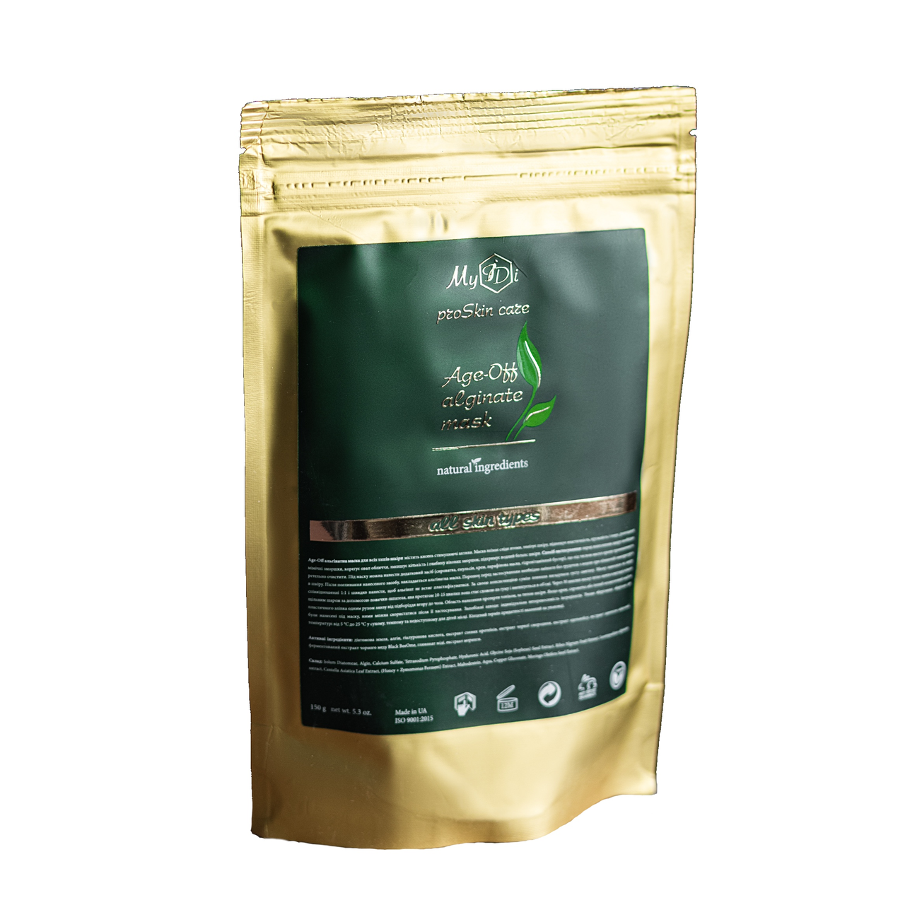 

Антивозрастная альгинатная маска MyIDI Аge-off аlginаte mаsk, 150 гр (4821284851579)