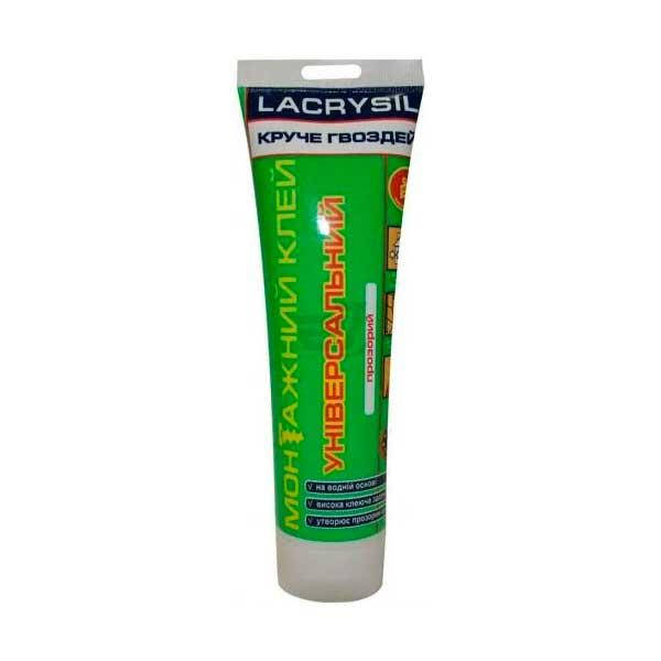 

Клей-герметик монтажный Lacrysil акриловый прозрачный 150 г