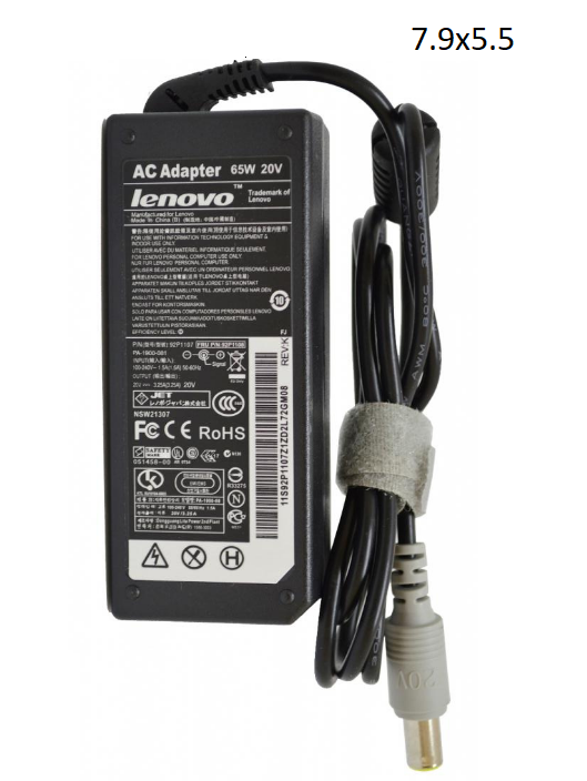 

Блок питания для ноутбука Lenovo 20V 3.25A 65W 7.9x5.5 мм без кабеля, адаптер сетевой, блок зарядки