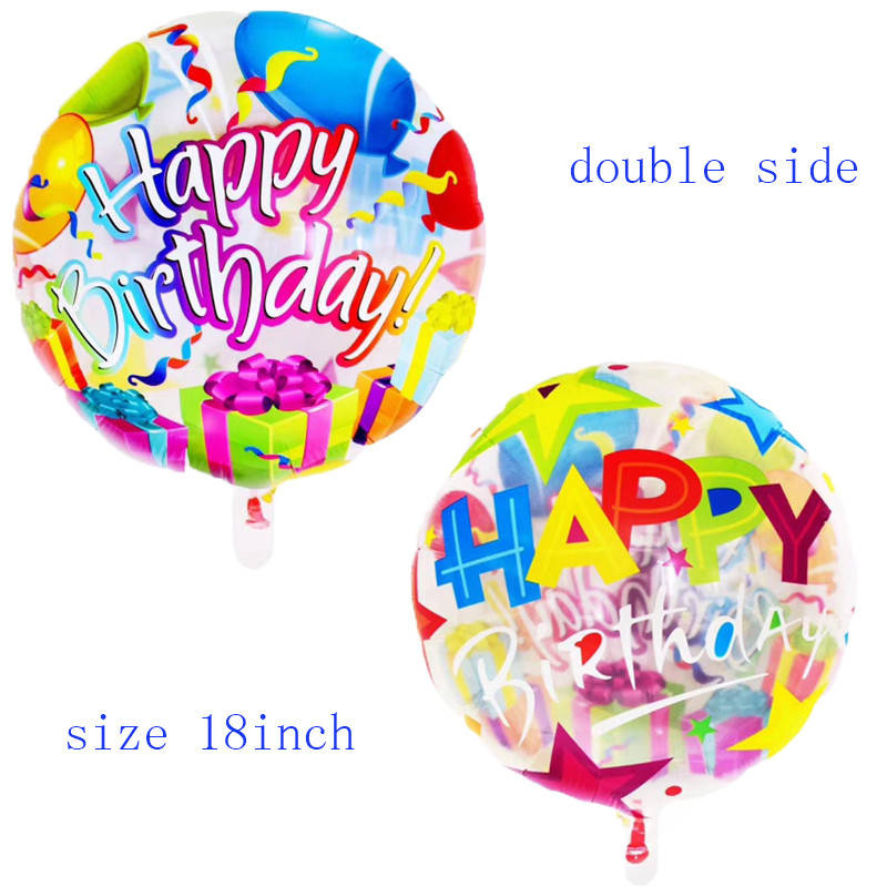 

Шар фольгированный прозрачный двусторонний Шары и звёзды