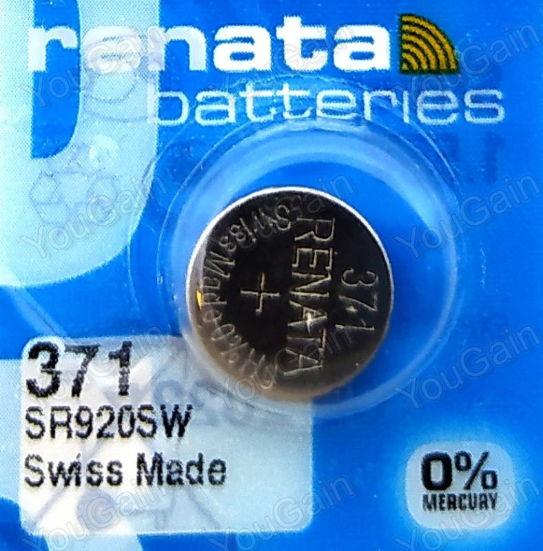 

Батарейка для часов Renata Silver Oxide 371