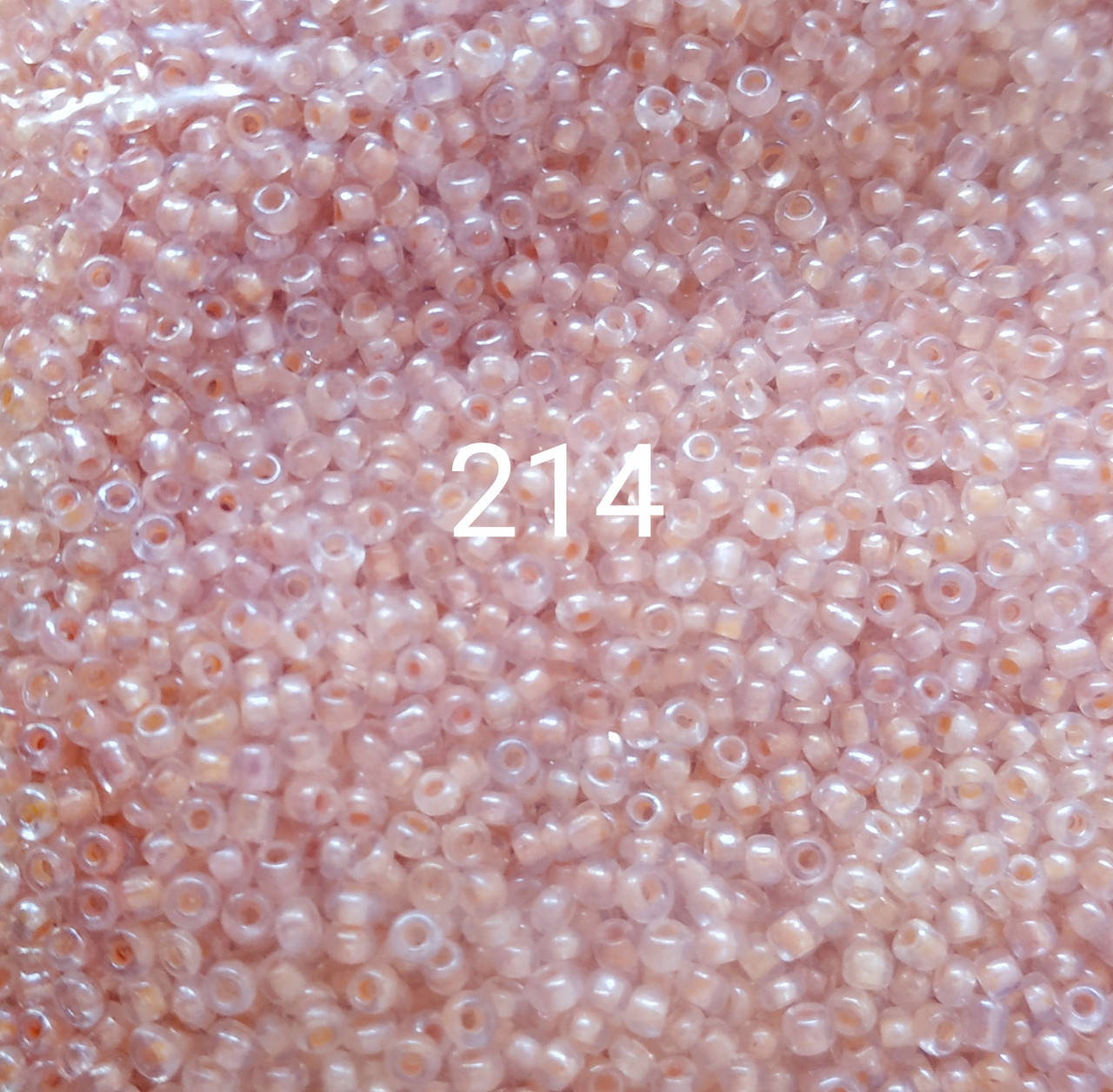 

Бисер мелкий прокрашенный светло-розовый (10гр) №214
