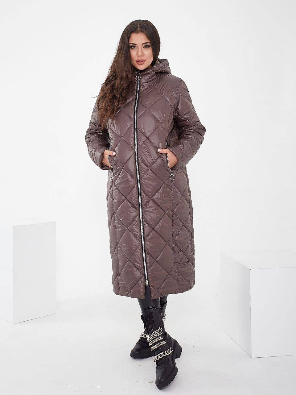 

Пальто женское стеганое плащёвка р. 48-62(6цв) "SOKOLOVA" недорого от прямого поставщика, Разные цвета