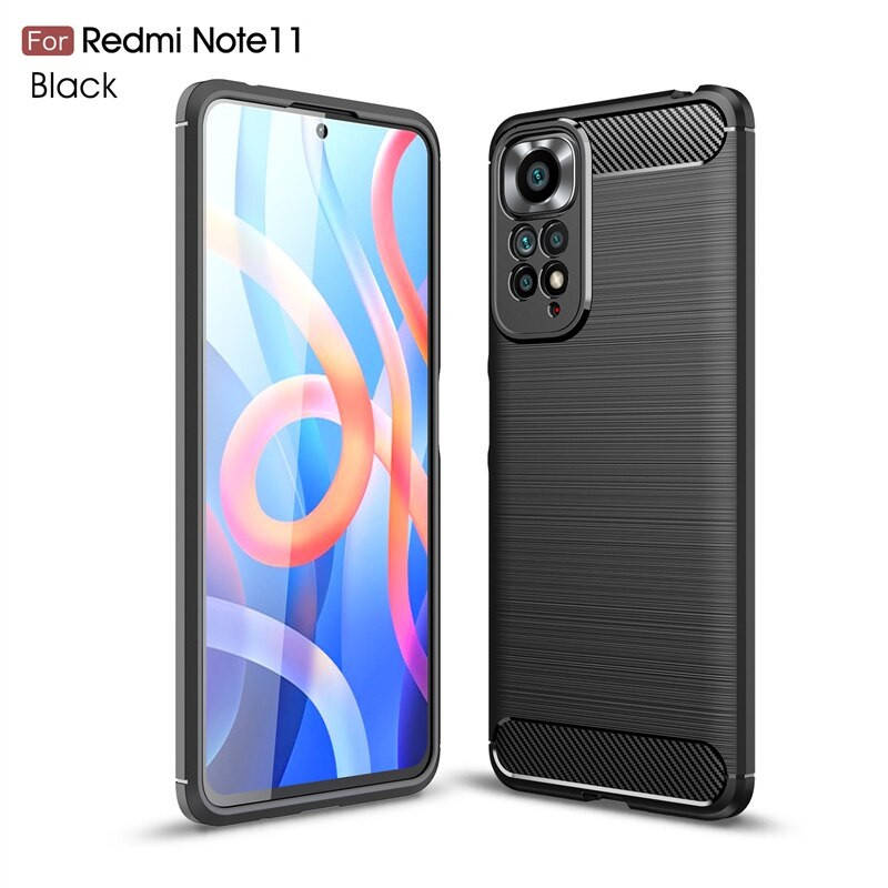 

Противоударный чехол для Xiaomi Redmi Note 11 / 11s Черный бампер