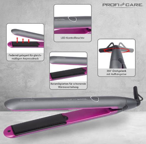 

Выпрямитель для волос ProifiCare Tourmaline -