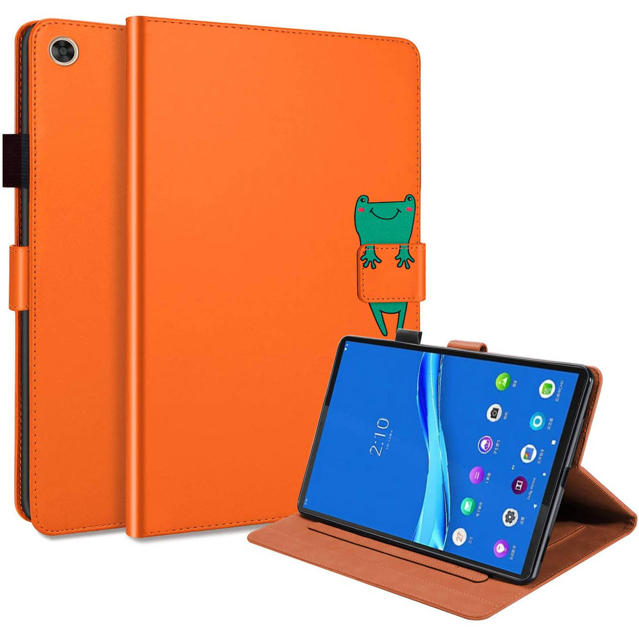 

Чехол-книжка Animal Wallet для Lenovo Tab M10 Plus FHD 10.3 Frog, Оранжевый