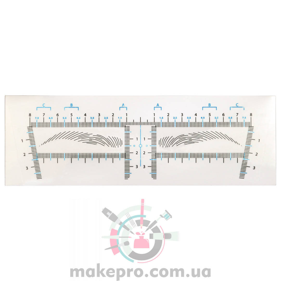 

Линейка для бровей самоклеящаяся одноразовая трафарет