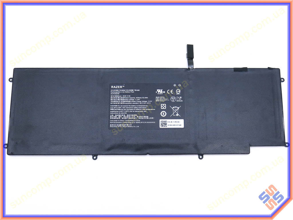 

Батарея RC30-0196 для Razer Blade Stealth 2016 v2 (11.55V 4640mAh)
