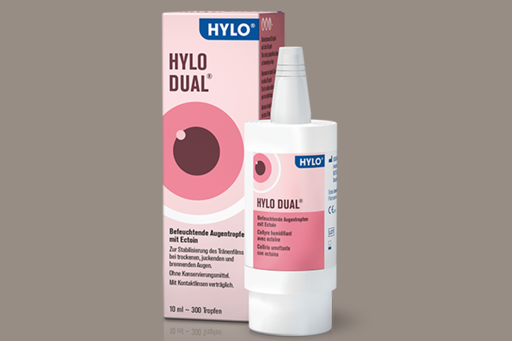 

Hylo-Dual - увлажняющие глазные капли с эктоином, 10 мл