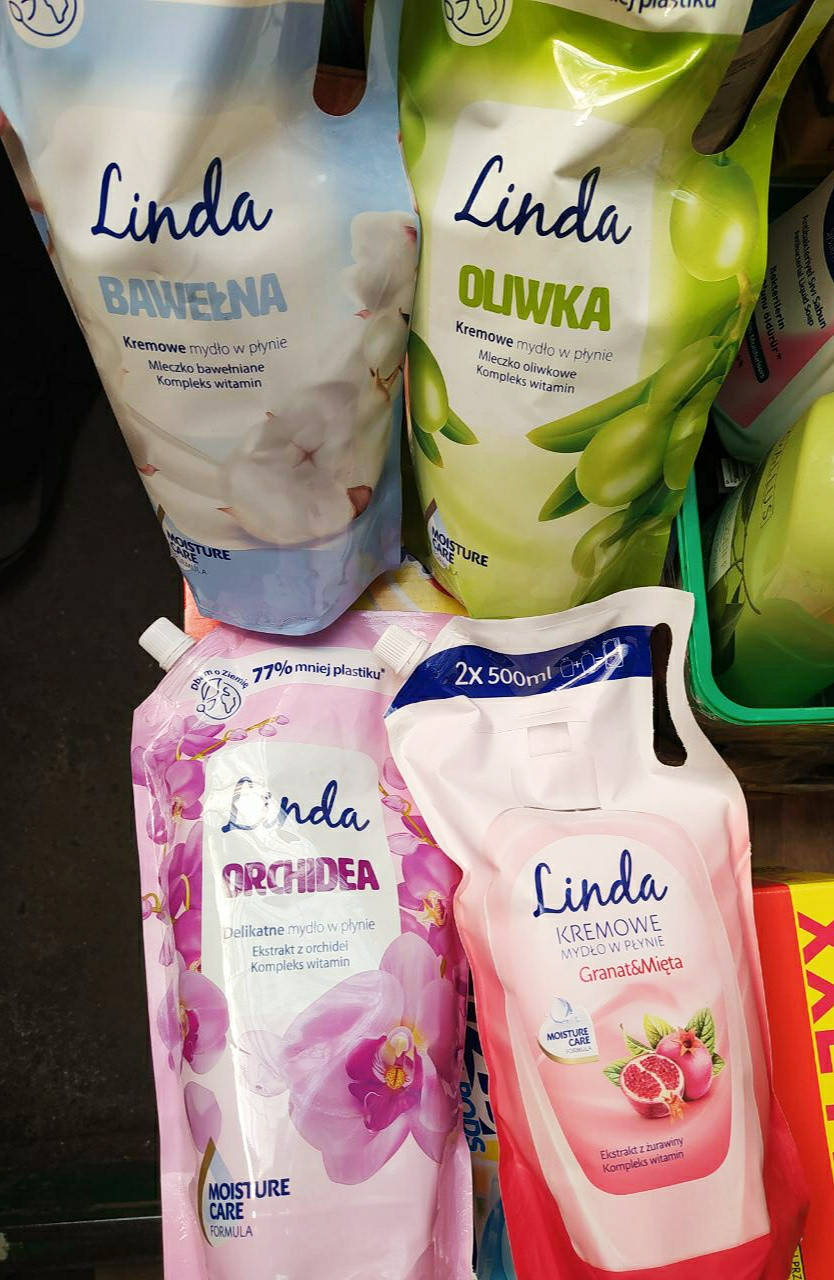 

Linda Жидкое Мыло Оливка 1л запаска в ассортименте Польша жидкое мыло антибактериальное