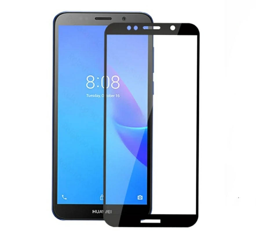 

Загартоване захисне скло на Huawei Y5 2018 Чорне, Черный