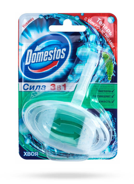 

Очищающий блок для унитаза Domestos Хвоя 40 г