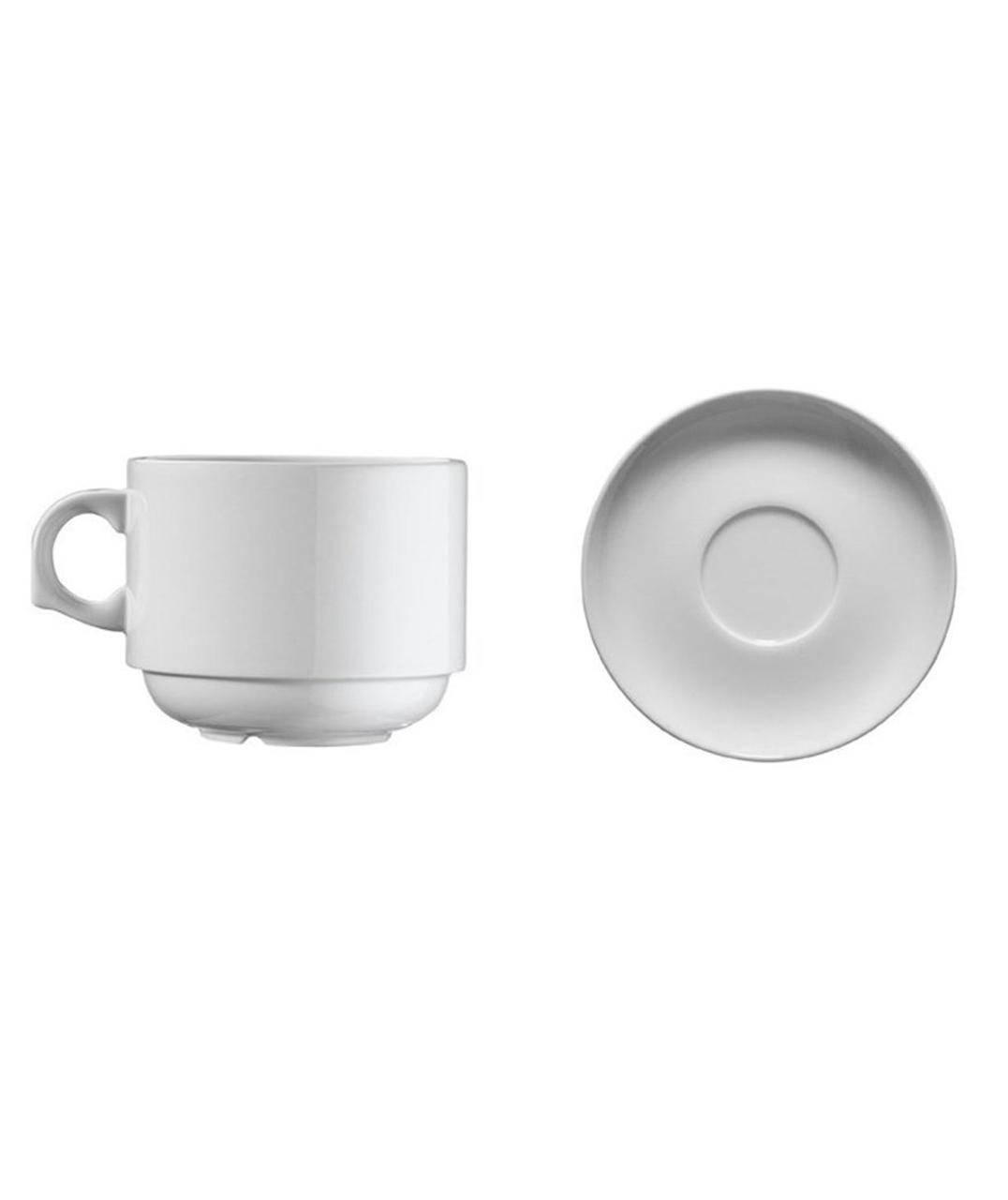 

Чашка кофейная 100 мл с блюдцем Ent, Белый