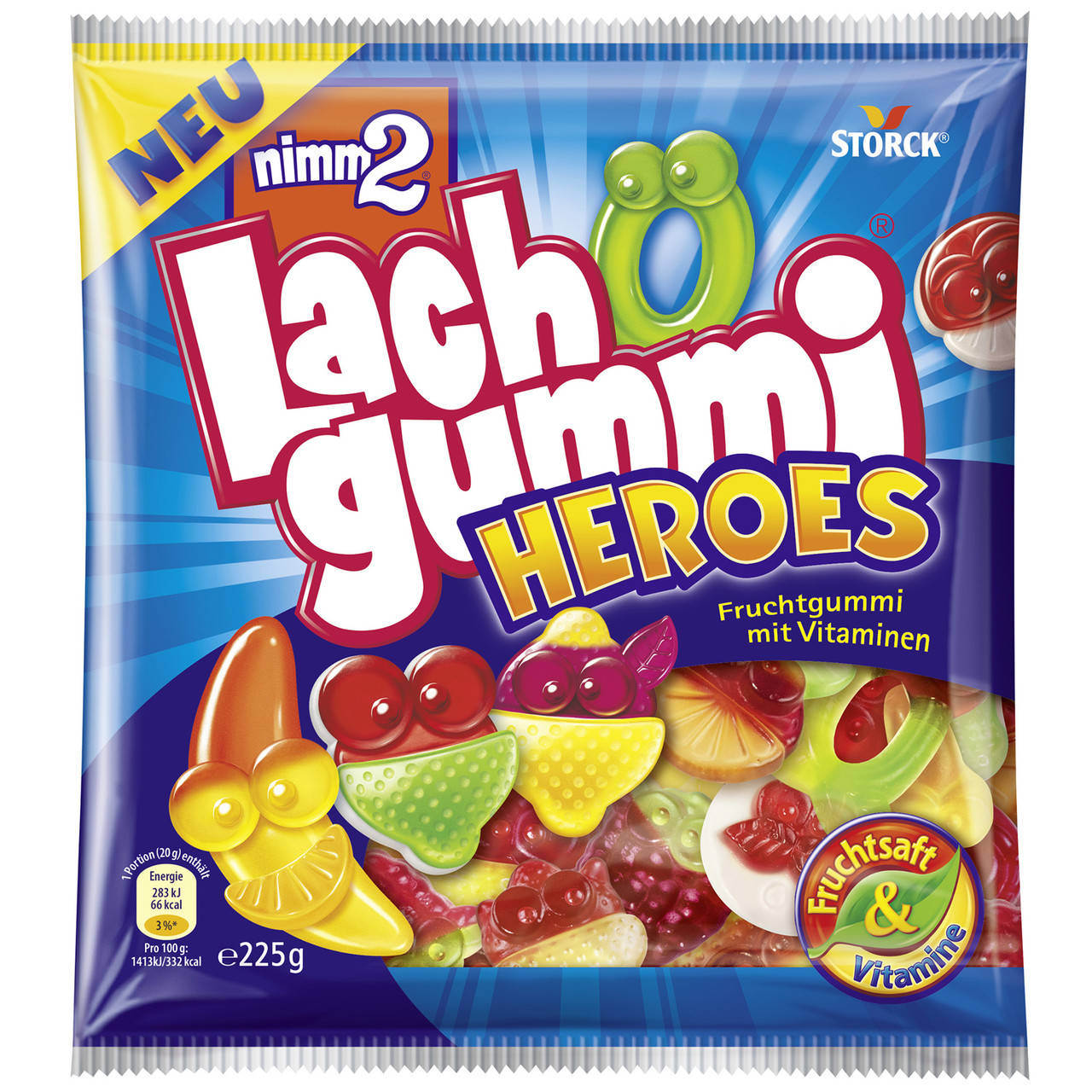 

Lach Gummi Heroes nimm2 225 g