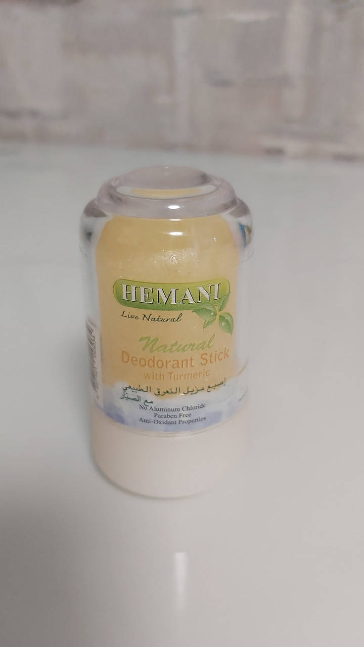

Минеральный солевой дезодорант (алунит натуральный) Hemani Куркума