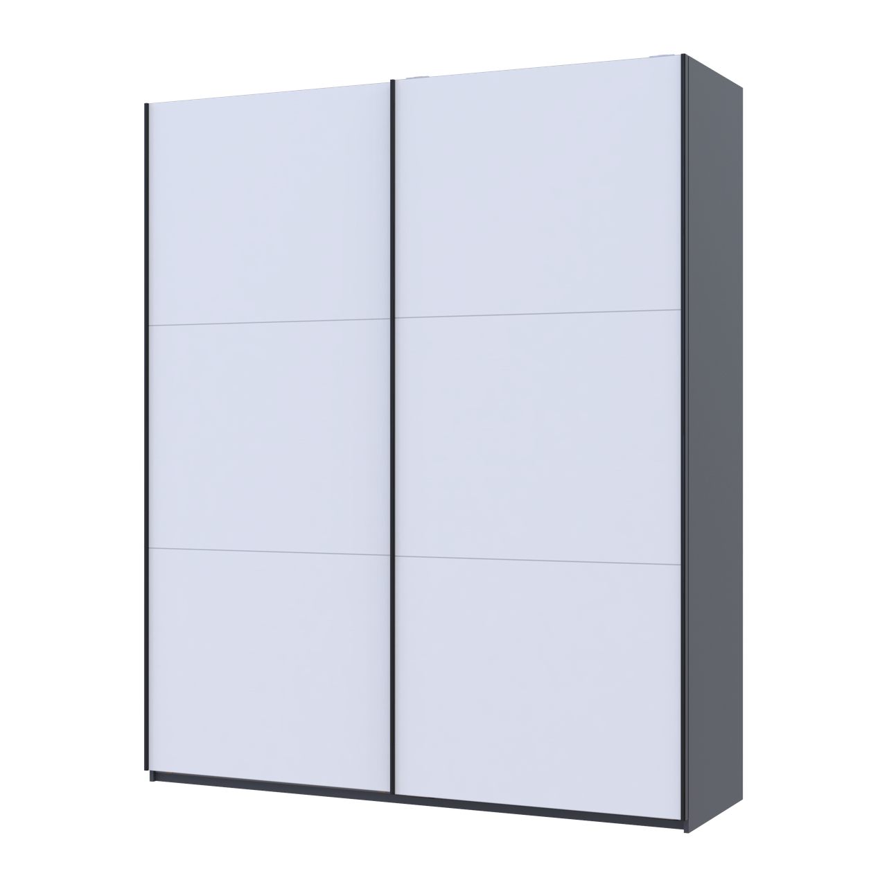 Шафа купе Doros G-Caiser Графіт/Білий 2 ДСП / 3 частини 200х60х240 (42005228)
