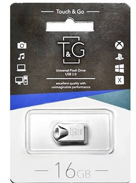 

Флешка USB T&G 16GB 106 Metal series, Серый