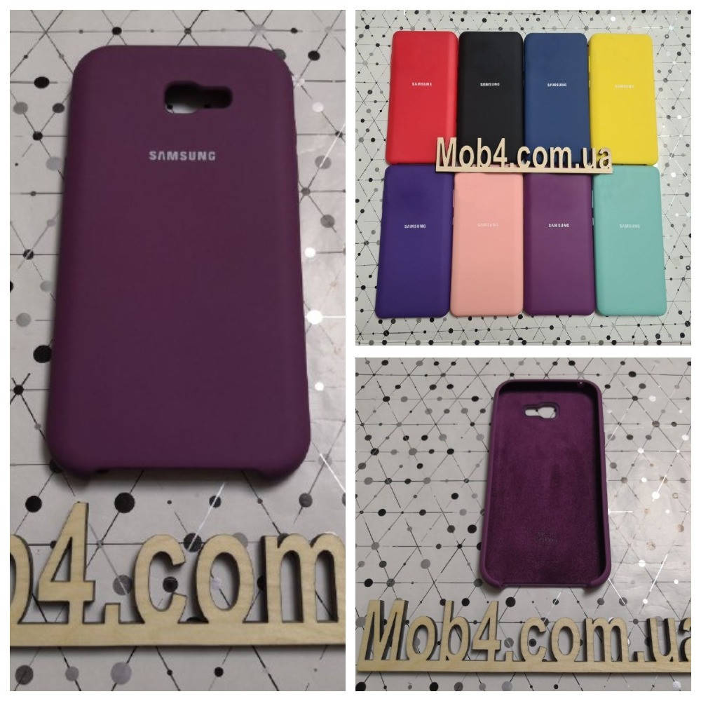 

Брендовый чехол накладка Silicone Cover для Samsung Galaxy (Самсунг) A7 2017, Разные цвета