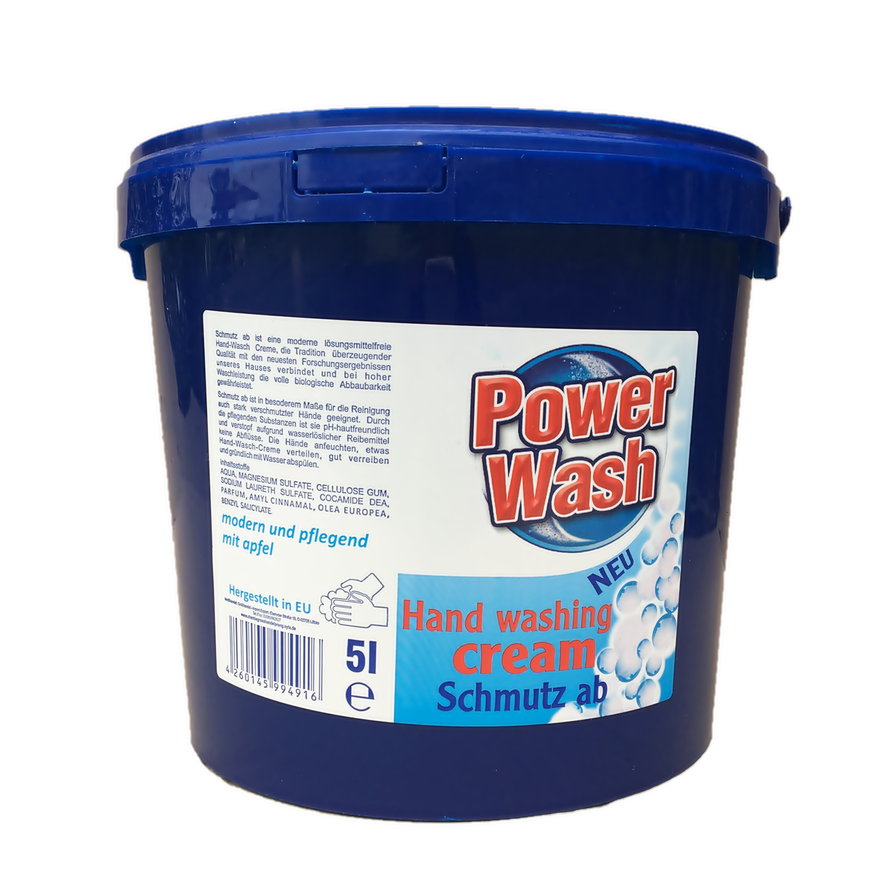 

Паста для мытья рук от сильных загрязнений Power Wash Hand Washing Cream 5 л