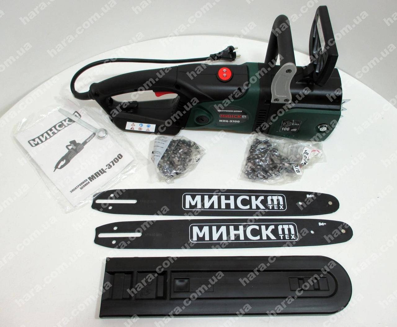 

Электропила Минск МПЦ-3700 2 шины 2 цепи