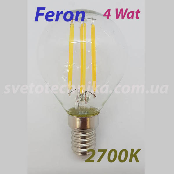 

Светодиодная лампа Feron LB-61 E14 4W 2700K