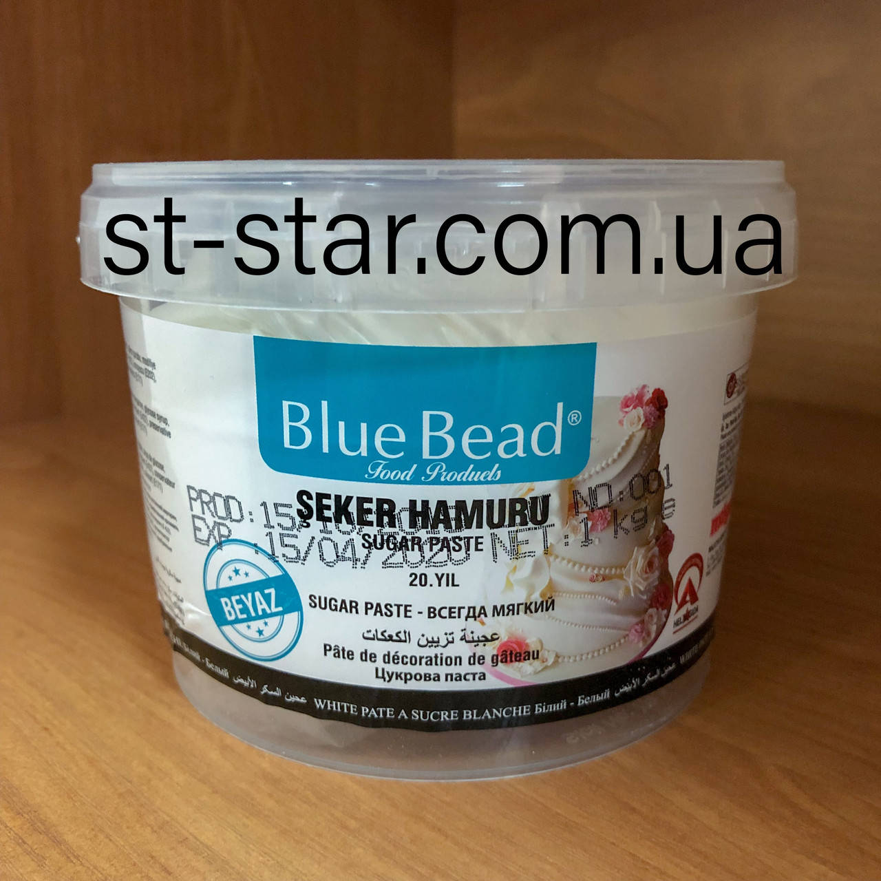 

Мастика белая Blue Bead 1кг
