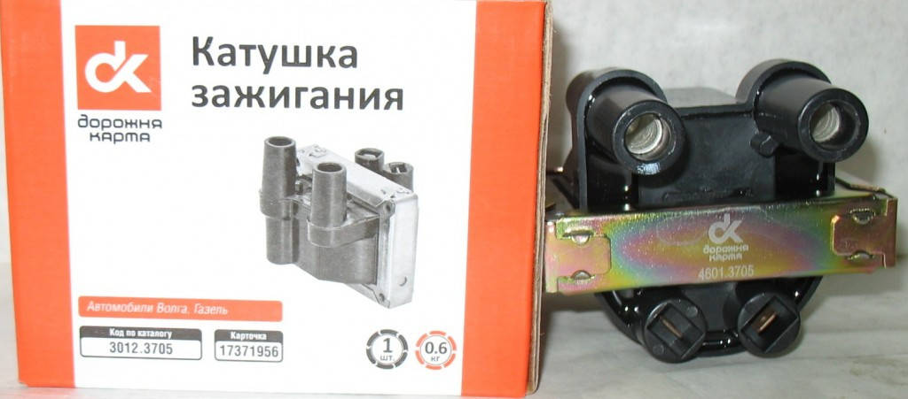 

Катушка зажигания ВОЛГА, ГАЗЕЛЬ ЗМЗ 406 <ДК>