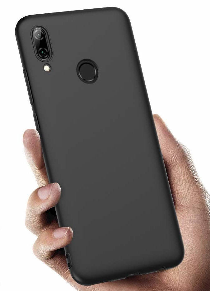 

Чёрный чехол для Xiaomi Redmi 7 матовый ТПУ (бампер), Черный