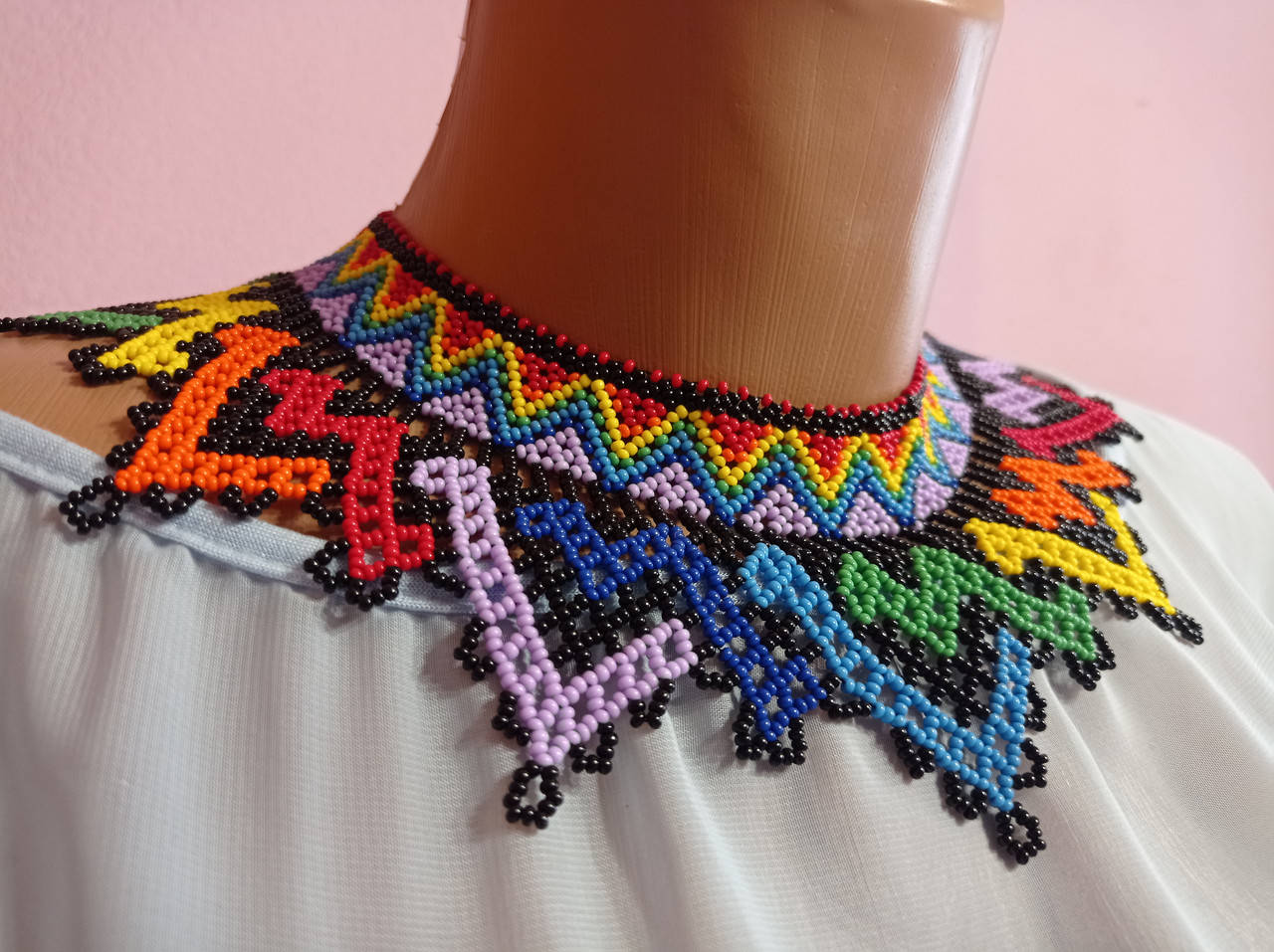 

Женское украшение колье - Сылянка Етно з чешского бисиера