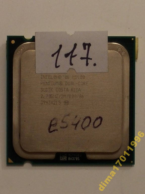 

Процессор s775 Pentium Dual-Core e5400 2.70 Ghz