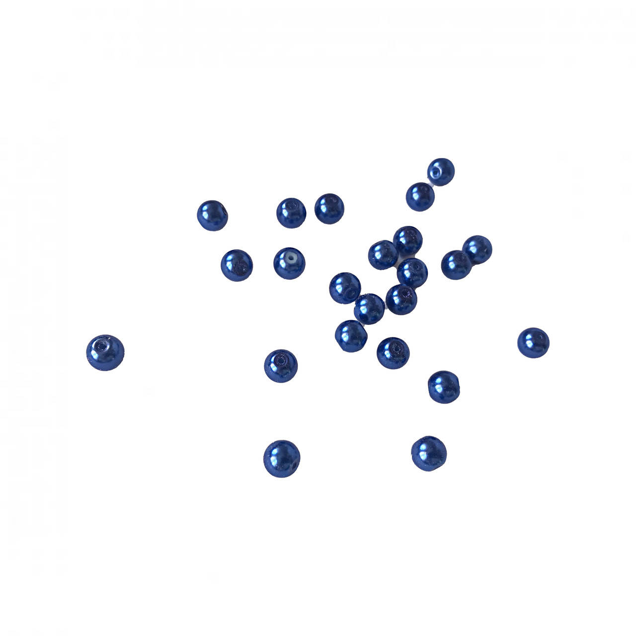 

Бусины "Жемчуг", стеклянные, 8 мм, синие, Синий