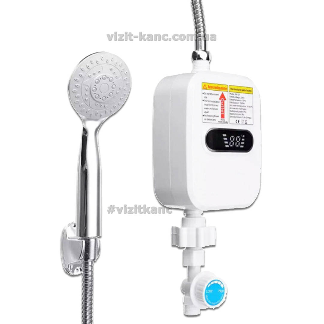 

Термостатический водонагреватель RX-021 с душем и LCD экраном 3500W 60°C (1493)