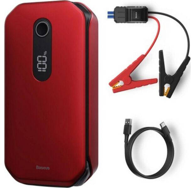 

Пусковий пристрій (бустер) Baseus Super Energy Pro Car Jump Starter Red 1000A-12000mAh модель (CRJS03-09)