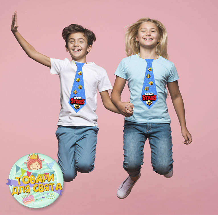 

Галстук "Бравл Старс" Тематический Картон