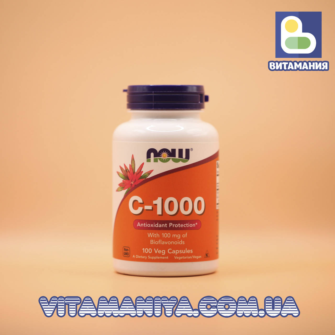 

Витамин С, биофлавоноиды, C-1000, Now Foods, 100 капсул