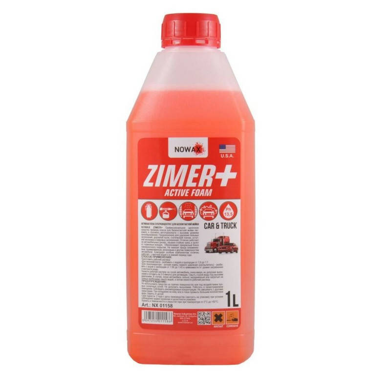 

Пена для авто Nowax Zimer для бесконтактной мойки авто 1л