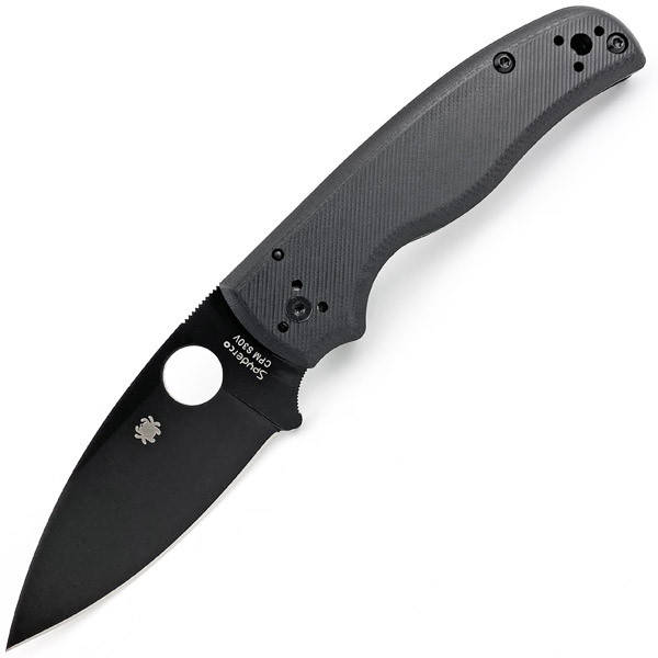 

Нож Spyderco Shaman C229 G10 Чорний з чорним клинком