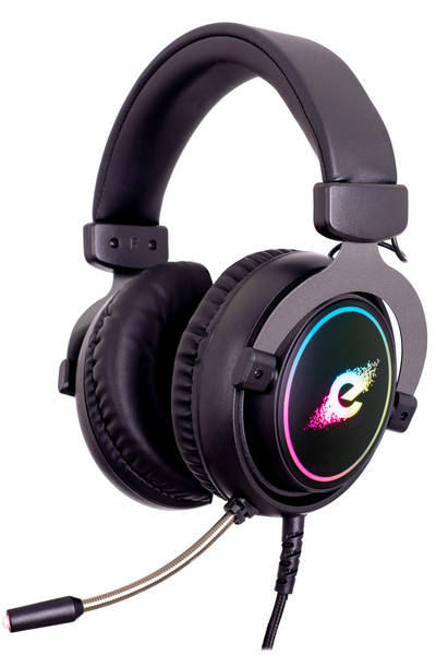 

Игровые Наушники с Микрофоном ERGO GH 230 (LED подсветка), Черный