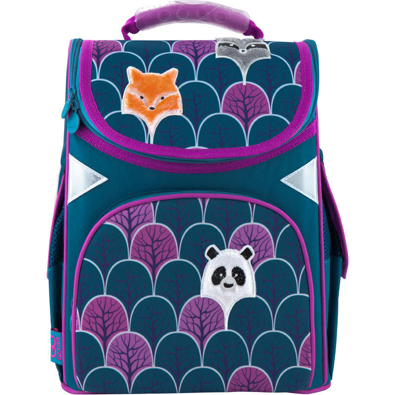 

Рюкзак школьный каркасный GoPack Education Magic forest GO20-5001S-4, Голубой