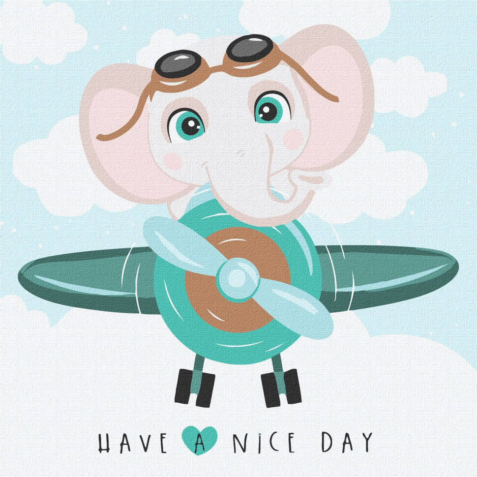 

Картина по номерам "Веселый полет" Идейка KHO6004 30х30 см Детские картины по номерам