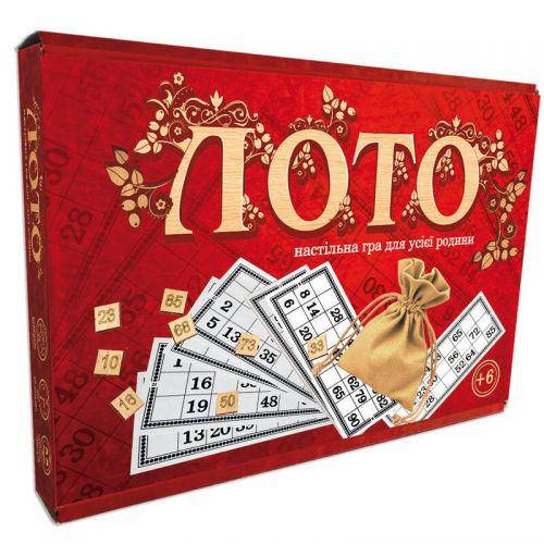 

Настольная игра "Лото", с деревянными фишками"