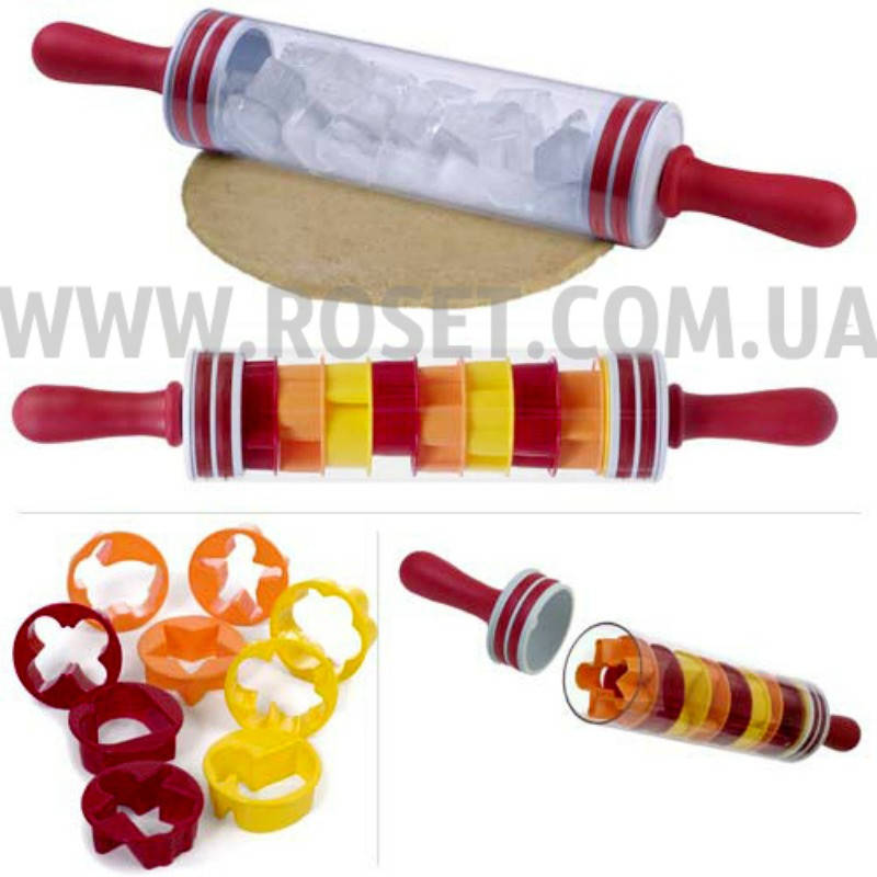 

Скалка с формочками для выпечки и печенья - Roll and Store Pin