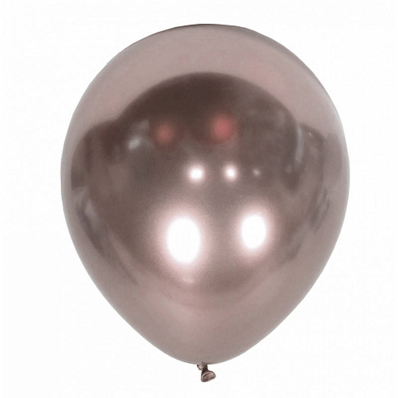 

Латексные воздушные шарики 12 Хром Mirror Rose gold 50шт/уп Kalisan
