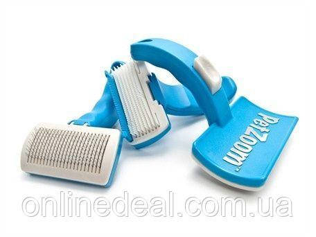 

Щетка для животных самоочищающаяся Pet Zoom Self Cleaning | Расческа для собак и кошек