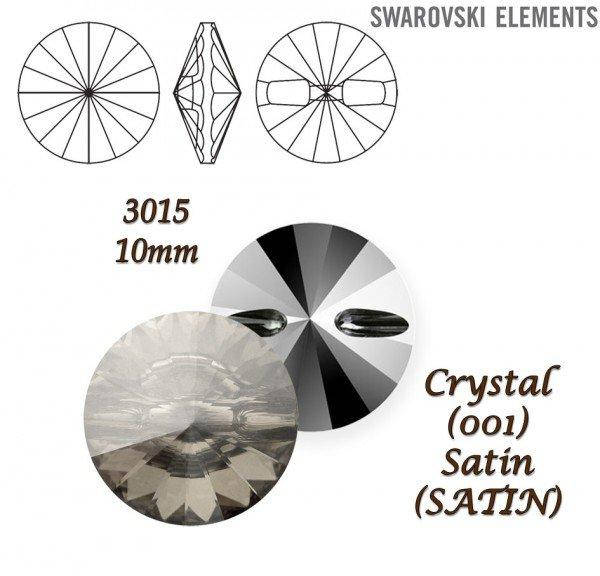 

Пуговица Сваровски арт. 3015, Grystal Satin 14mm